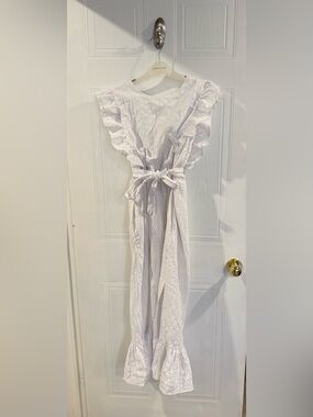 MINKPINK White Textured Tie-Detail Dress